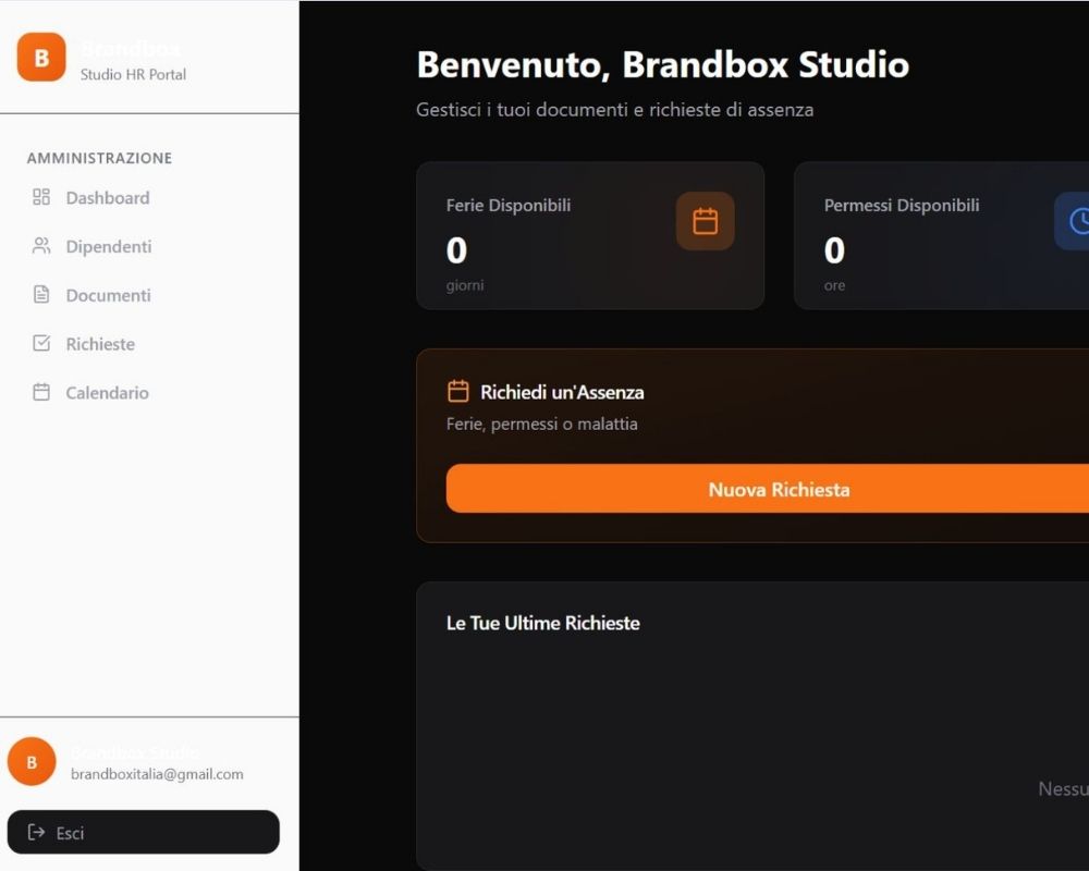 Gestione HR/Dipendenti/Aziendale