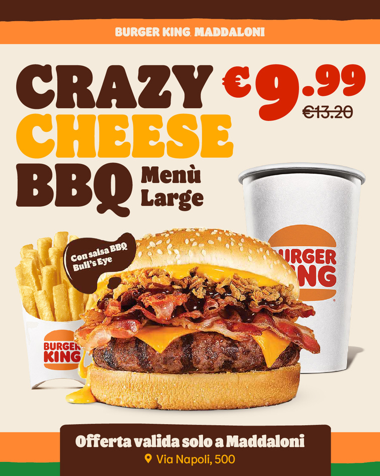 Burger King, social media marketing e campagne per il Centro-Sud Italia